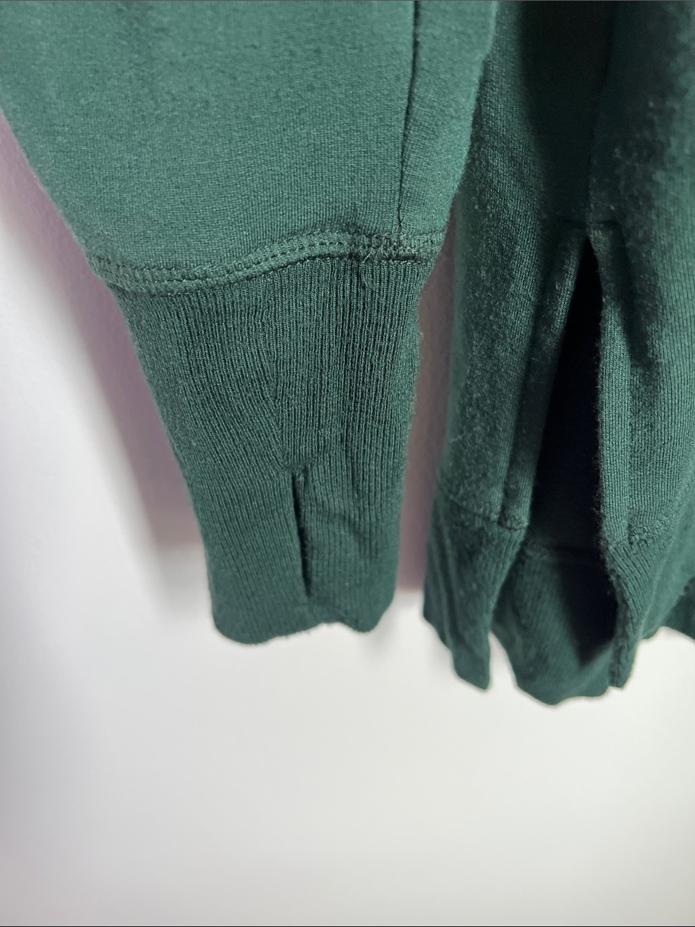 Athleta | Forest Green Lightweight Slouchy Loungewear Oversized Sweatshirt Sz M - Picture 5 of 17